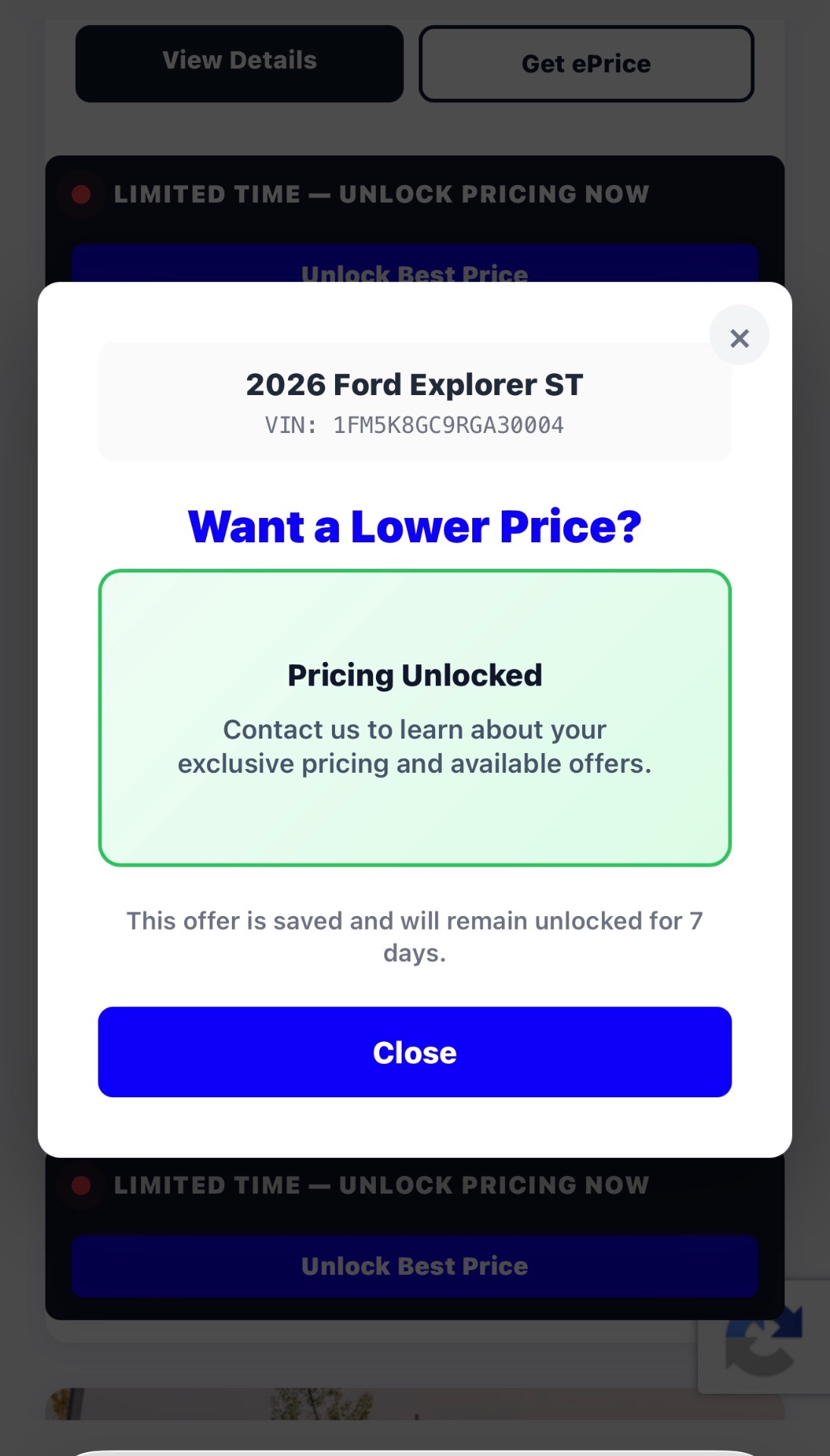 4. Price unlocked